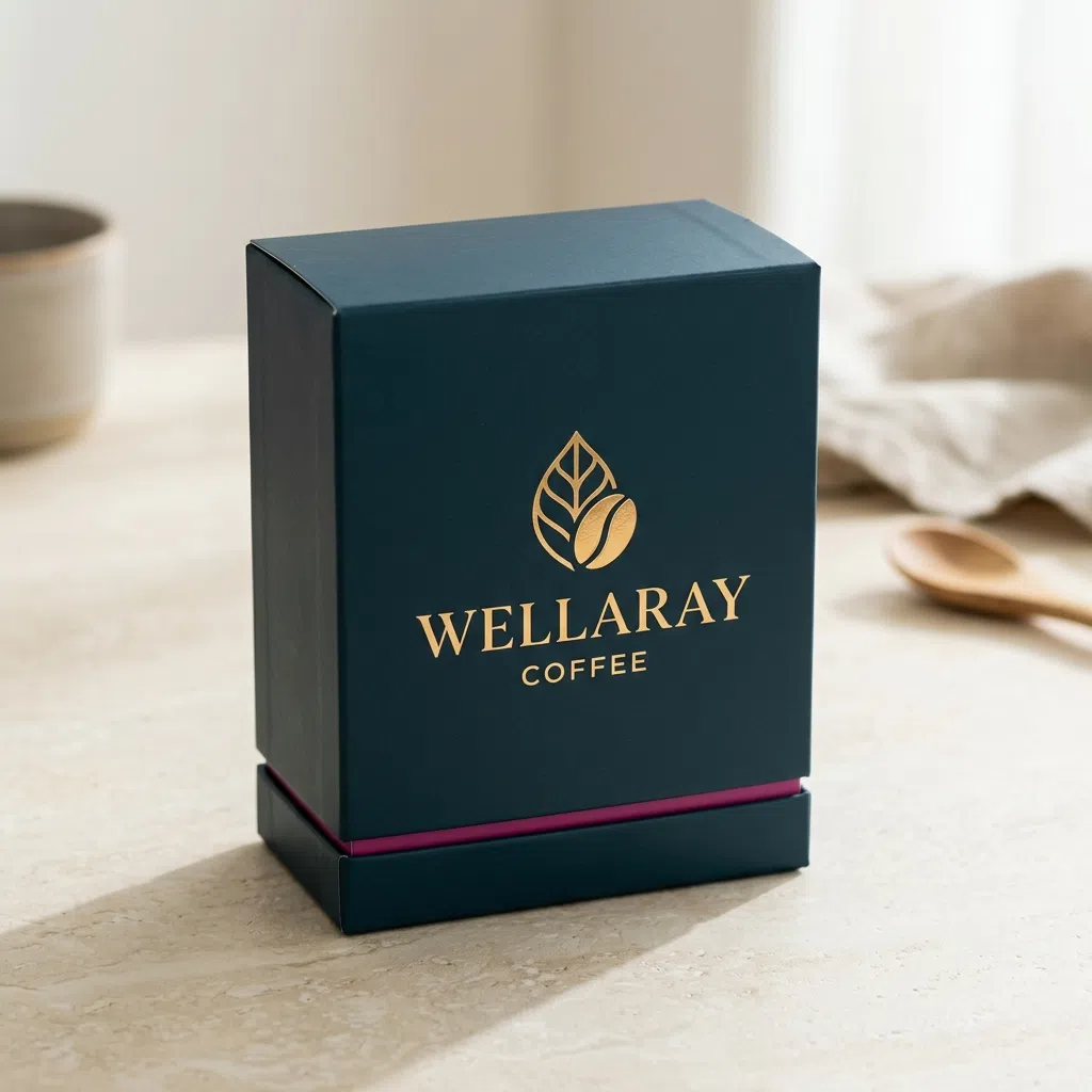 Wellaray Coffee flip-top box of single-serve sachets